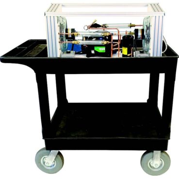 TU-805 Mobile Table-Top Air Conditioning & Refrigeration Trainer on a cart