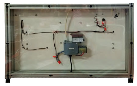 Back of TUE-150 Residential Wiring Trainer