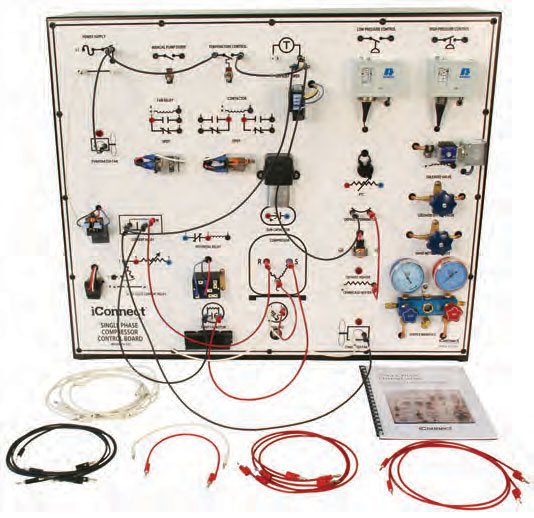 TU-521 Control Board, Single Phase Compressor Trainer - Wired