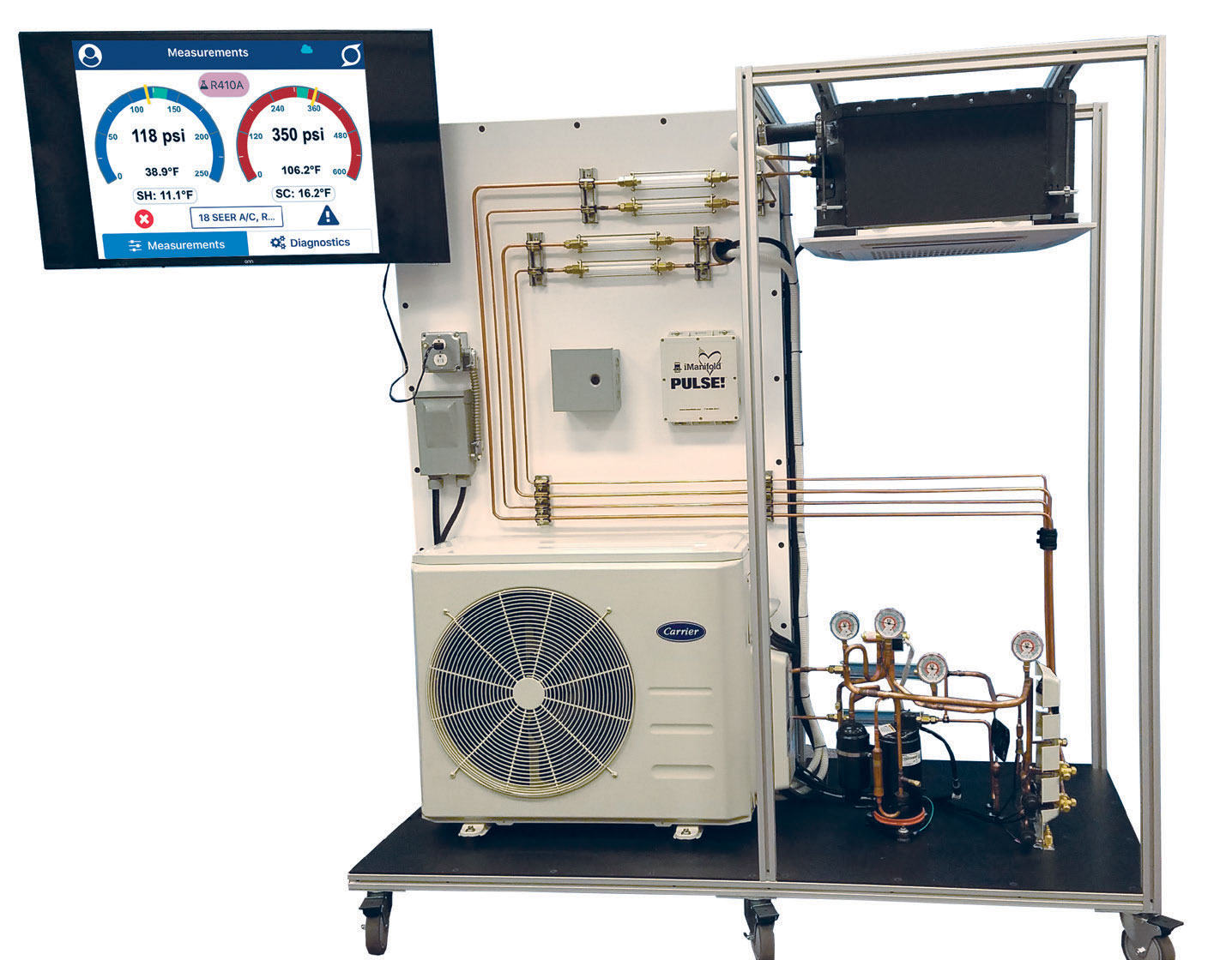 TU601 MultiHead Mini Split Heat Pump Training Unit iConnect Training