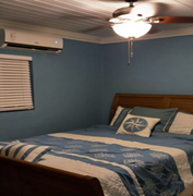 Peggy's Ocean Blue Villa bedroom at the HVAC/R training center by iConnect Training